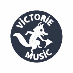 logo de Victorie Music noir blanc