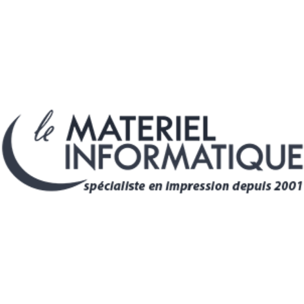 logo de matériel informatique en noir et blanc