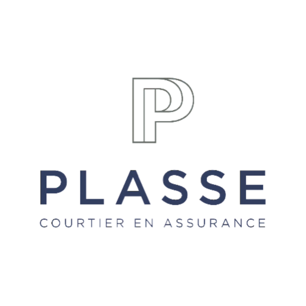 logo de P.Plasse en noir et blanc